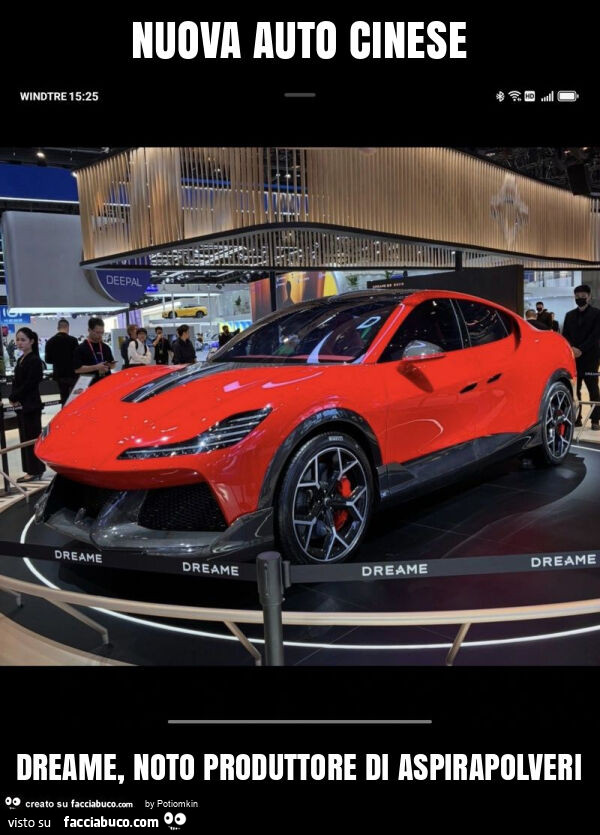 Nuova auto cinese dreame, noto produttore di aspirapolveri