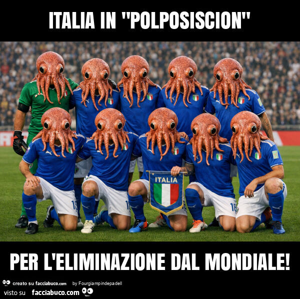 Italia in "polposiscion" per l'eliminazione dal mondiale