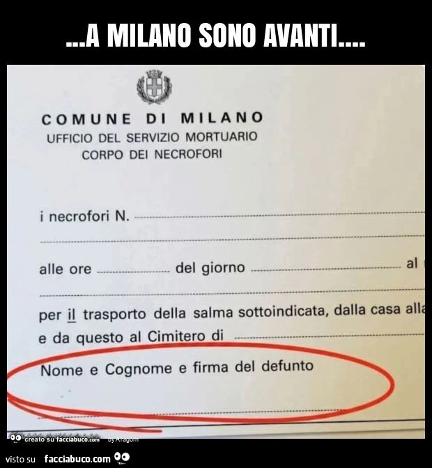 A milano sono avanti