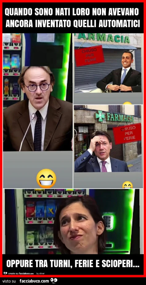 Quando sono nati loro non avevano ancora inventato quelli automatici oppure tra turni, ferie e scioperi