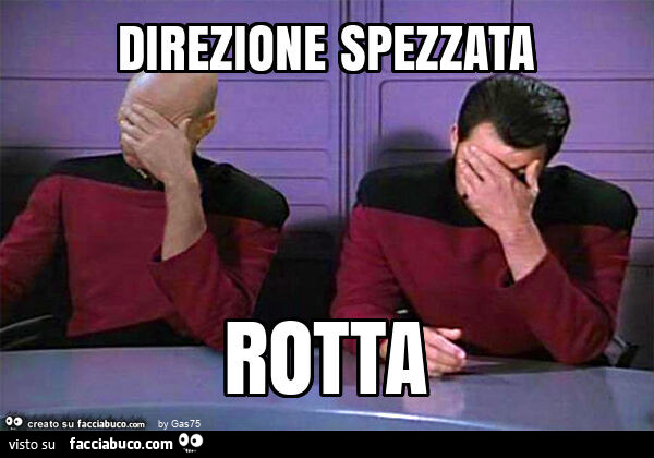 Direzione spezzata rotta