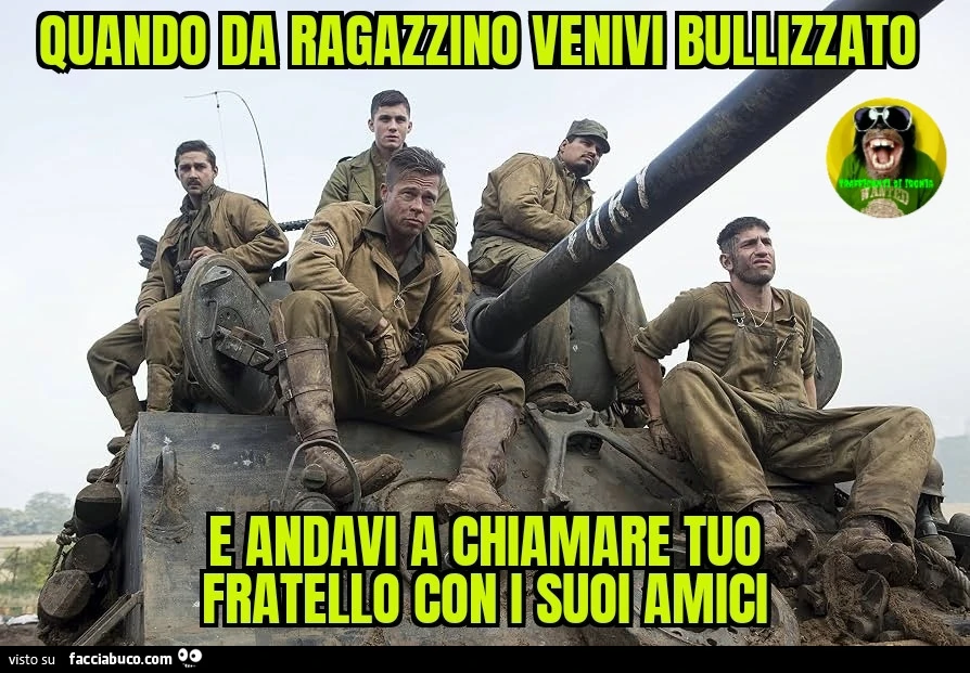 Quando da ragazzino venivi bullizzato e andavi a chiamare tuo fratello