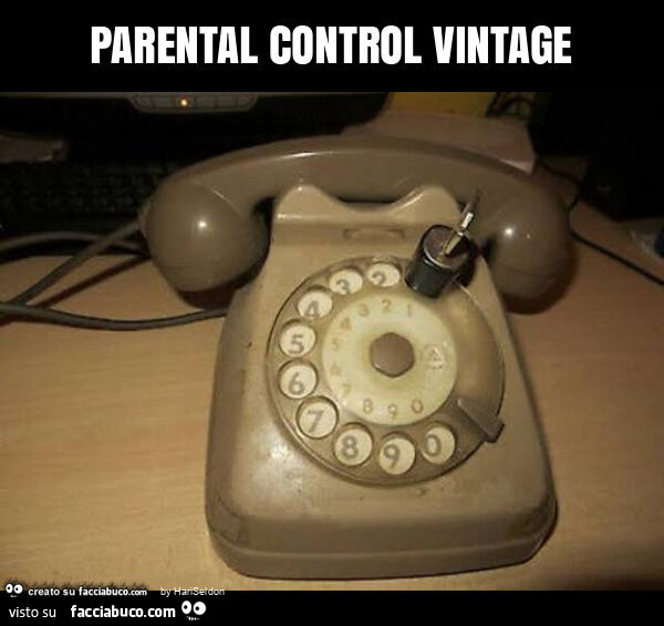 Parental control vintage