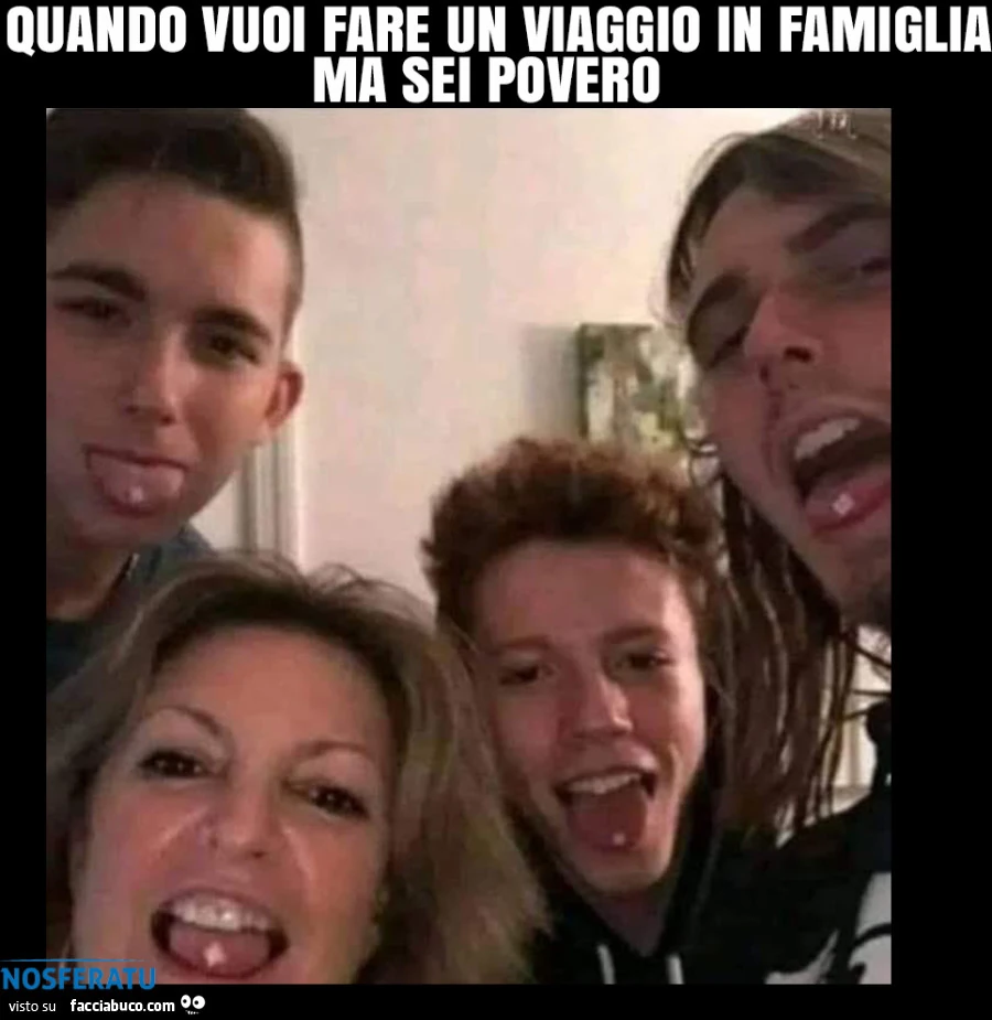 Quando vuoi fare un viaggio in famiglia