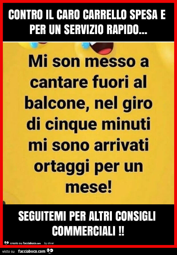 Contro il caro carrello spesa e per un servizio rapido&hellip; seguitemi per altri consigli commerciali
