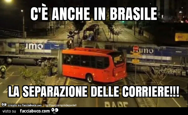 C'è anche in brasile la separazione delle corriere