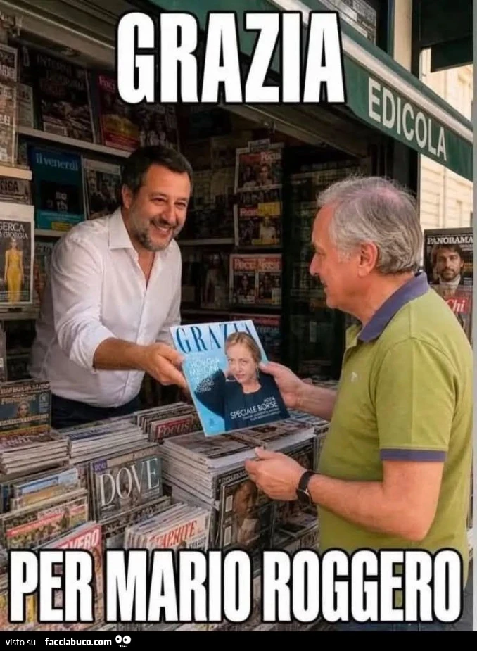 Grazia per Roggero