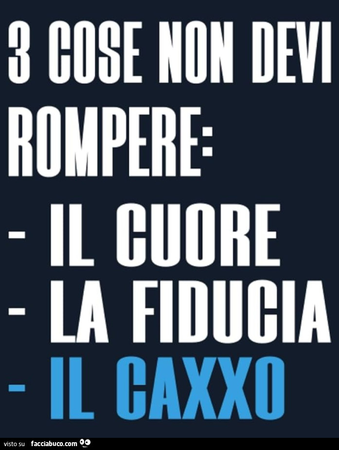 Non rompere