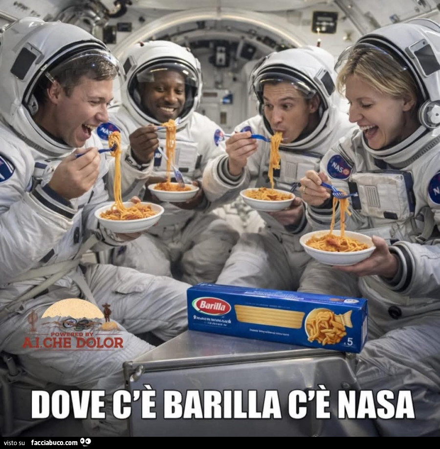 Dove c'è barilla c'è nasa