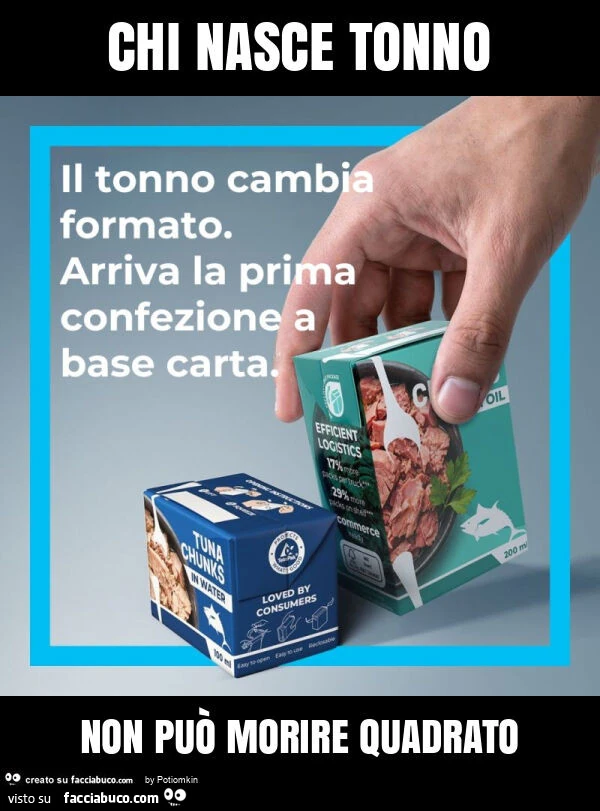 Chi nasce tonno non può morire quadrato
