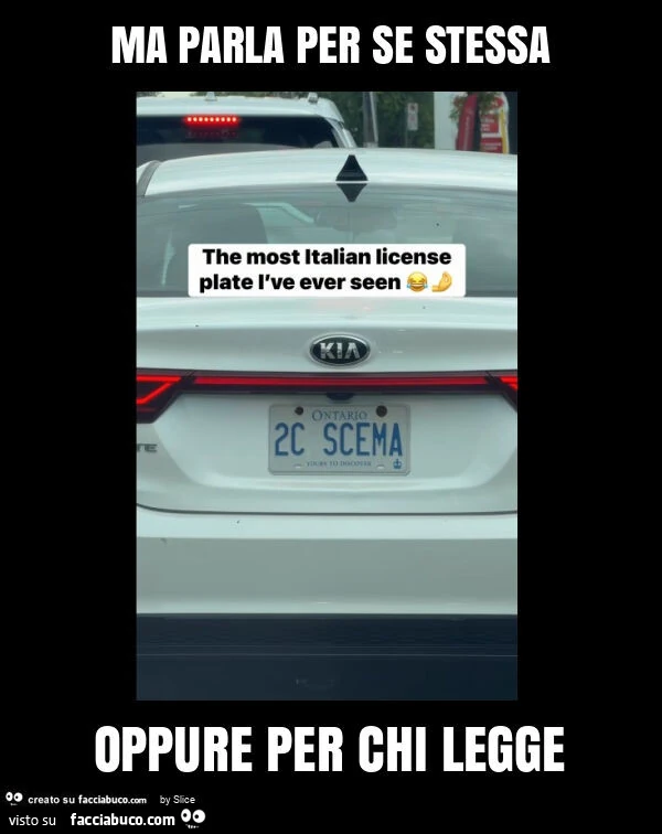 Ma parla per se stessa oppure per chi legge