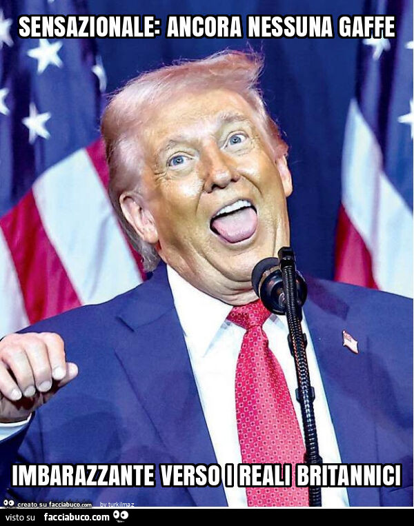 Sensazionale: ancora nessuna gaffe imbarazzante verso i reali britannici