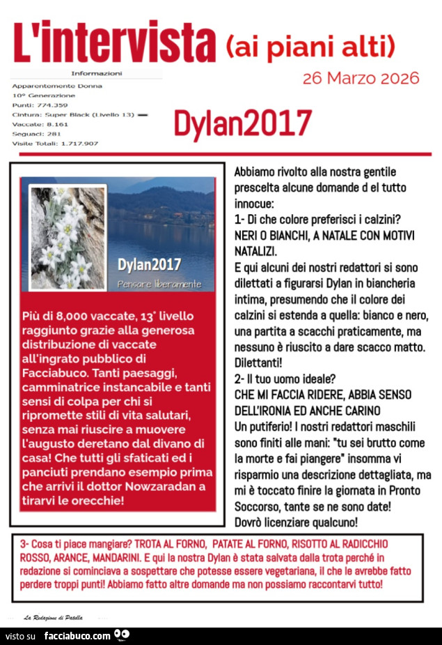 Intervista a Dylan2017
