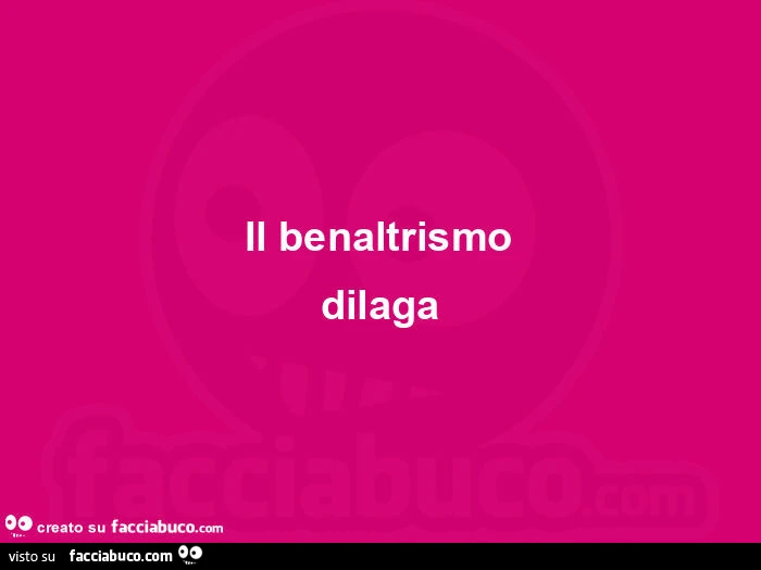 Il benaltrismo dilaga