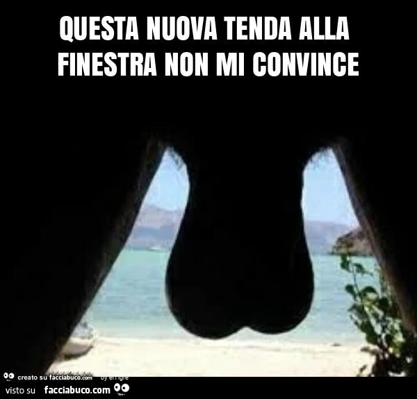 Questa nuova tenda alla finestra non mi convince