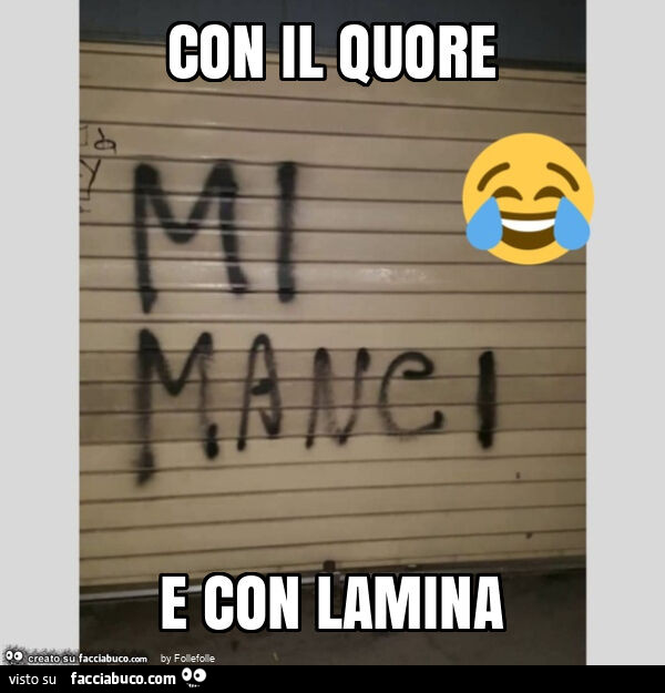 Con il quore e con lamina
