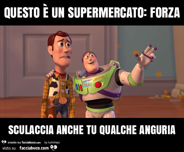 Questo è un supermercato: forza sculaccia anche tu qualche anguria