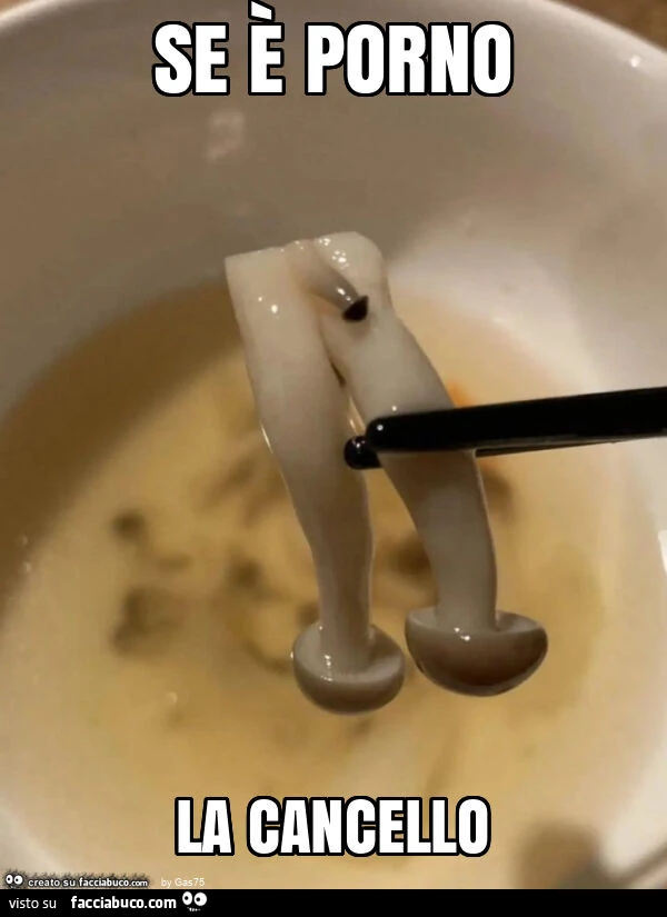 Se è porno la cancello