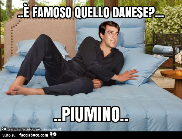 È famoso quello danese? &hellip; piumino