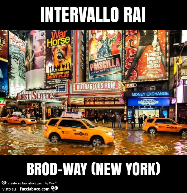 Intervallo rai brod-way (new york)