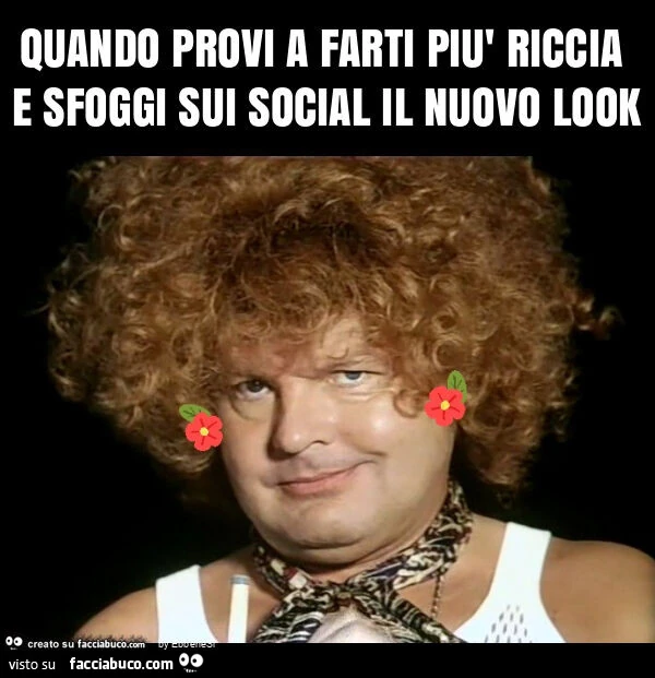 Quando provi a farti più riccia e sfoggi sui social il nuovo look