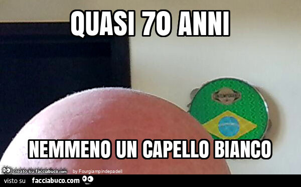 Quasi 70 anni e nemeno un capello bianco