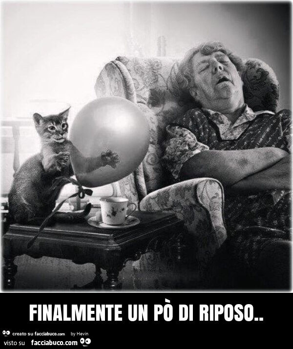 Finalmente un po' di riposo