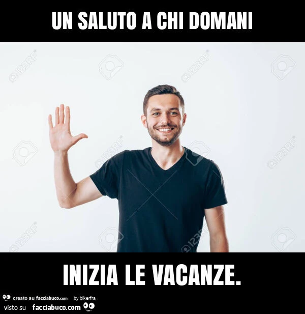 Un saluto a chi domani inizia le vacanze