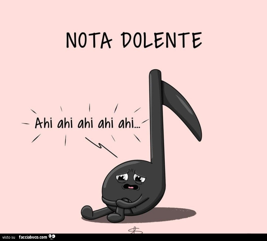 Nota dolente ahi ahi ahi ahi ahi