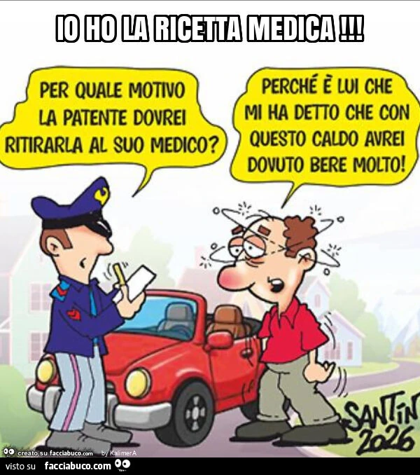 Io ho la ricetta medica x bere