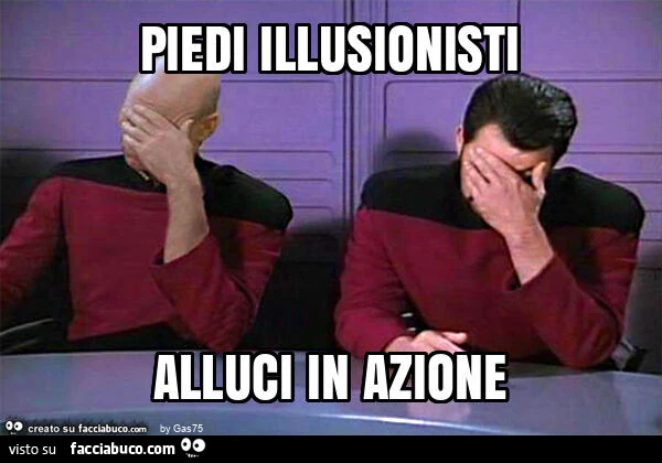 Piedi illusionisti alluci in azione
