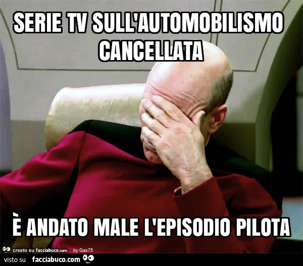 Serie tv sull'automobilismo cancellata è andato male l'episodio pilota