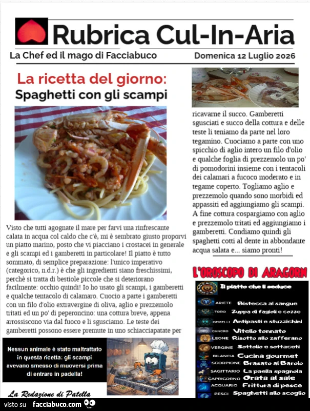 Spagnetti agli scampi