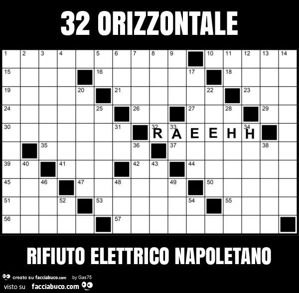 32 orizzontale rifiuto elettrico napoletano