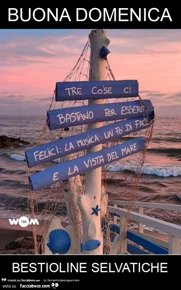 Buona domenica bestioline selvatiche
