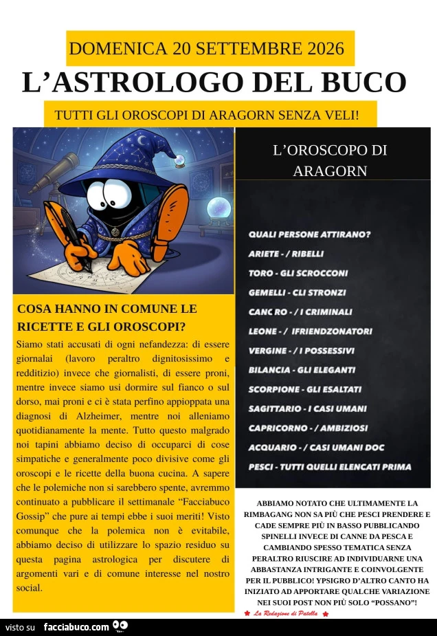 L'astrologo del buco