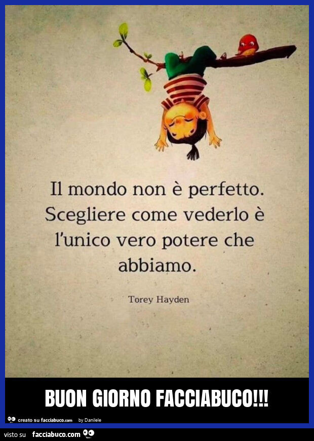 Buon giorno facciabuco