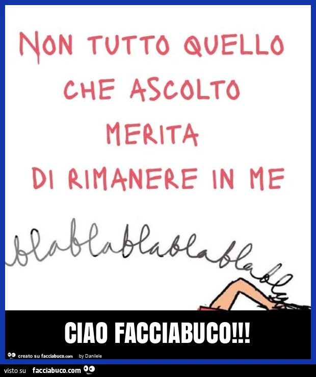 Ciao facciabuco