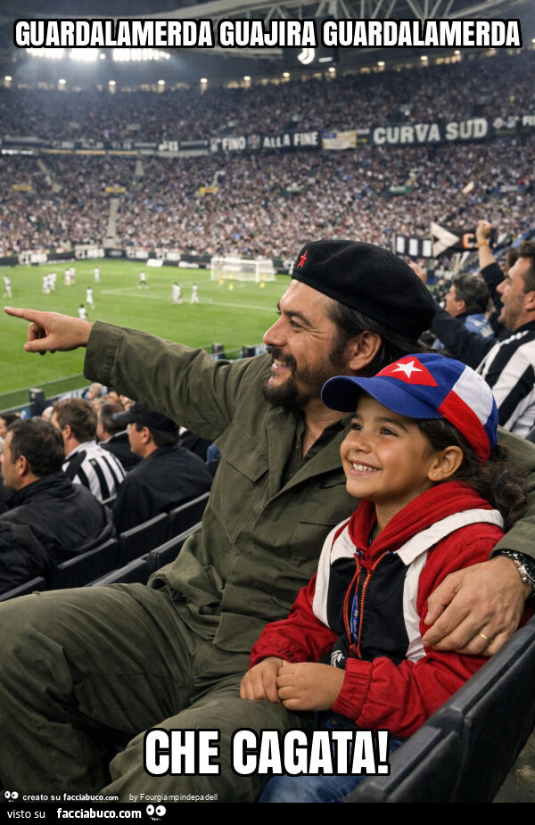 Guarda la merda guajira guarda la merda&hellip; che cagata