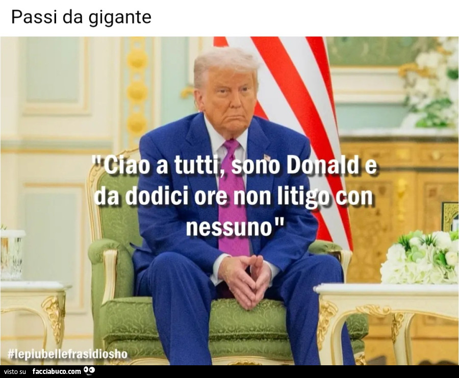 Ciao a tutti sono Donald e da dodici ore non litigo con nessuno le più belle frasi di osho