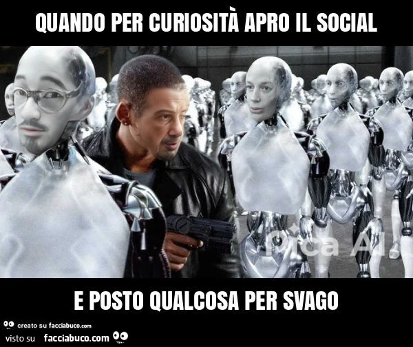 Quando per curiosità apro il social e posto qualcosa per svago