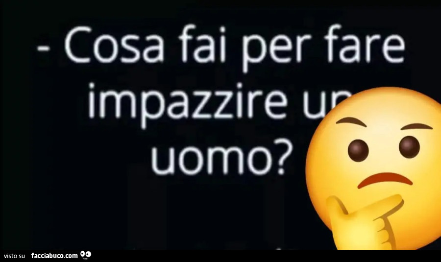 Cosa fai?