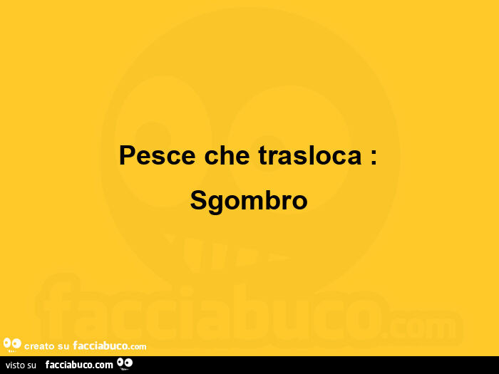 Pesce che trasloca: Sgombro