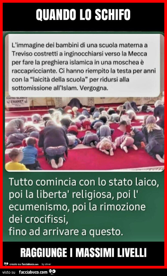 Quando lo schifo raggiunge i massimi livelli