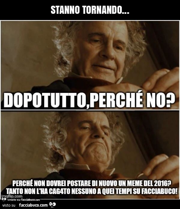 Stanno tornando