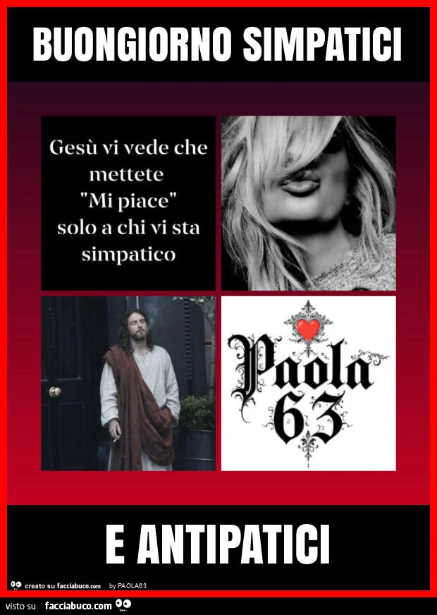 Buongiorno simpatici e antipatici