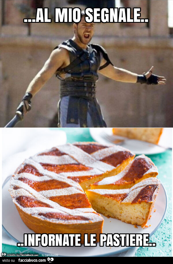 Al mio segnale&hellip; infornate le pastiere