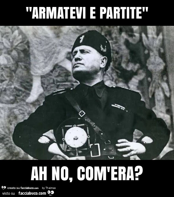 Articolo 52 "armatevi e partite" ah no, com'era?