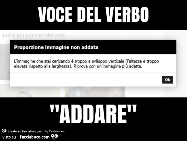 Voce del verbo "addare"