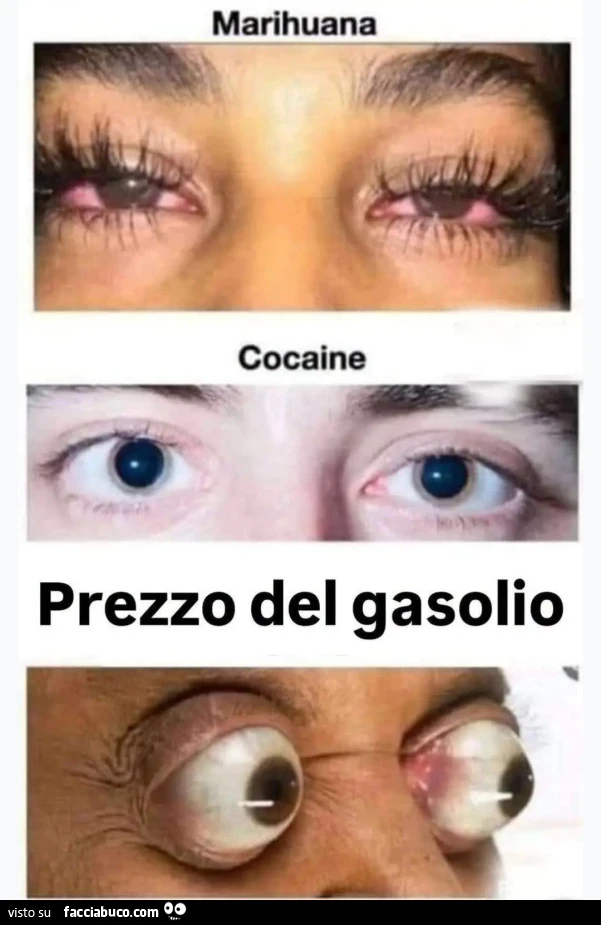 Marijuana cocaina prezzo del gasolio